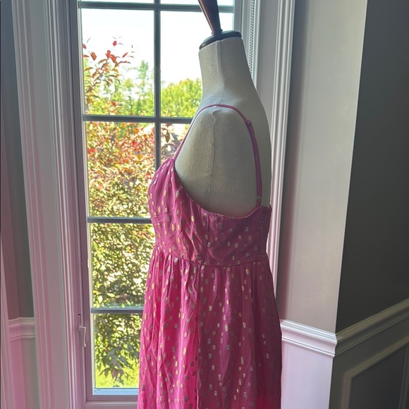 Lily Pulitzer Women’s Heidi Maxi Dress Aura Pink Metallic Size 12 - Picture 8 of 14